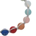 Bransoletka shamballa kolorowa kamienie naturalne 