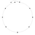 Naszyjnik choker ze srebra naturalne kamienie spinel czarny