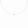Naszyjnik choker ze srebra perły naturalne 