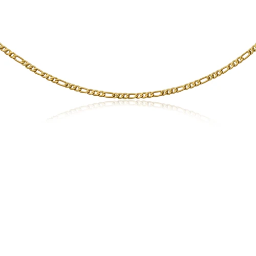 Naszyjnik choker ze stali szlachetnej złoty figaro