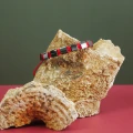 Bransoletka shamballa grafitowy hematyt naturalny sznurek czerwony