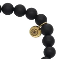 Bransoletka z kamieni classic onyks matowy czarny naturalny 8mm