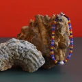 Bransoletka z koralików candy kolorowa perła naturalna stal szlachetna