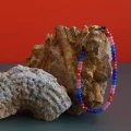 Bransoletka z koralików candy kolorowa stal szlachetna złota