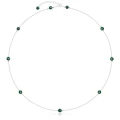 Naszyjnik choker damski ze srebra naturalne kamienie jadeit szmaragdowy