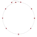Naszyjnik choker damski ze srebra naturalne kamienie koral czerwony