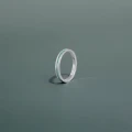 Pierścionek INLAY slim inkrustowany kamień turkus naturalny srebro unisex