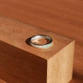 Pierścionek INLAY quatro inkrustowany kamień turkus jadeit czerwony lapis lazuli masa perłowa srebro unisex