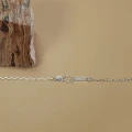 Naszyjnik ze srebra INLAY inkrustowany drewno naturalne loma multicolor