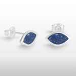 Kolczyki inlay oko proroka inkrustowane kamień naturalny lapis lazuli 