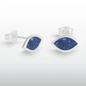 Kolczyki inlay oko proroka inkrustowane kamień naturalny lapis lazuli 